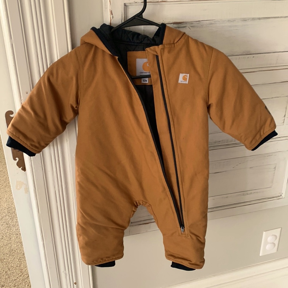 Carhartts 12 month snowsuit - EUC